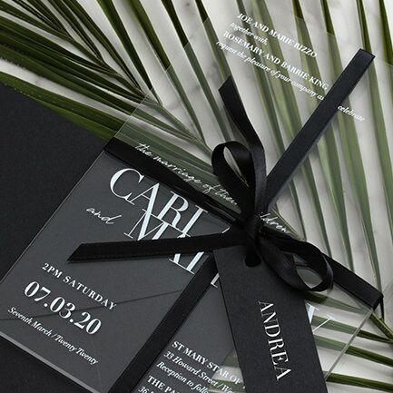 Acrylic Invitations