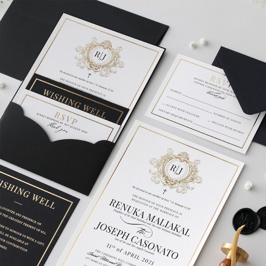Economy Foil Invitations