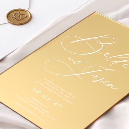 Mirror Acrylic Invitations