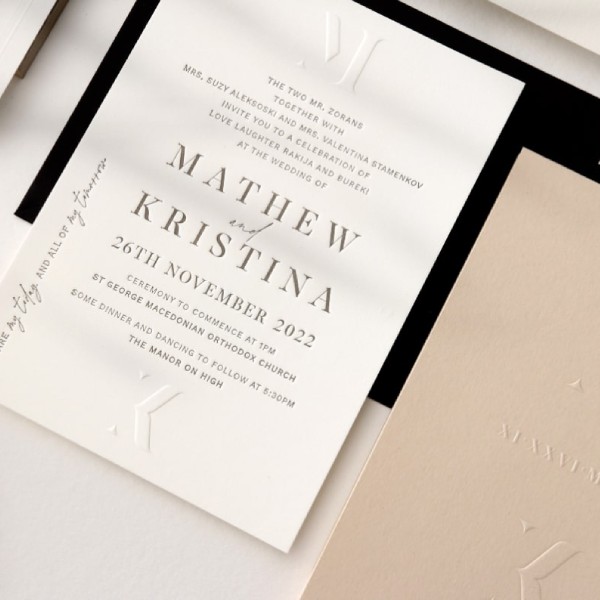 Embossed Invitations